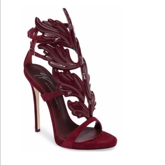 burgundy giuseppe heels